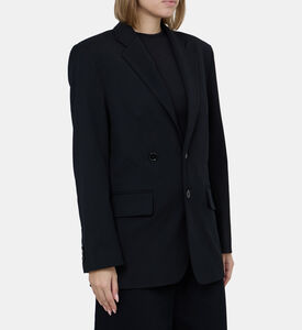 Techno-stretch Button Blazer
