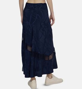 تنورة جايلال دانتيل مزينة بأزهار