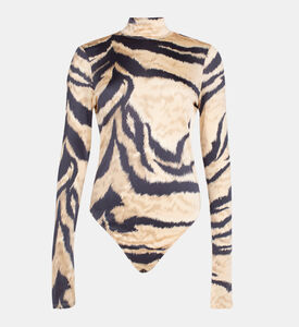 Luca Tiger Print Knitted Bodysuit