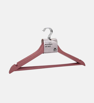 Maple Wood Clothes Hangers 4-piece Set - 44.5 X 1.2 X 23 Cm
