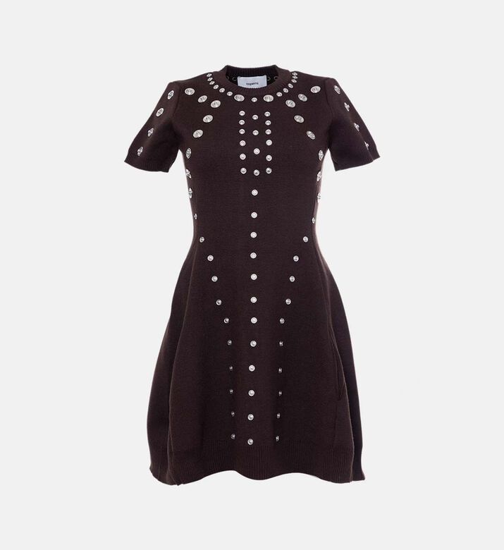 Embellished Babydoll Dress