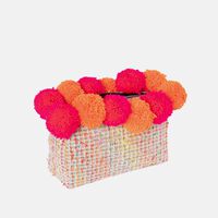 Woven Pom-poms Pouch