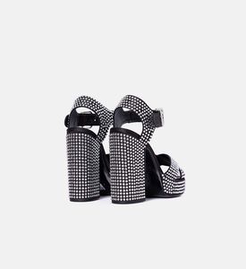 Rhinestone Open-toe Platform Sandals Rhinestone Open-toe Platform Sandals