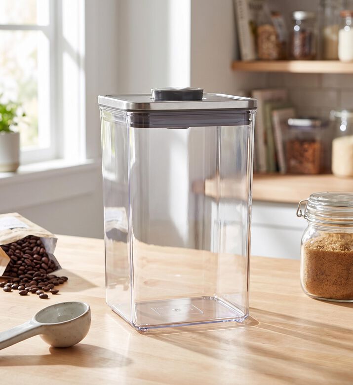 Oxo Pop Steel Bpa-free Square Container, Model View
