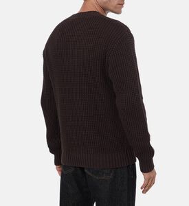 Les Deux Alvin Waffle Crewneck Knit, Model View