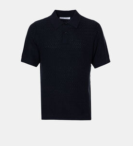 قميص بولو بنقشة متعرجة