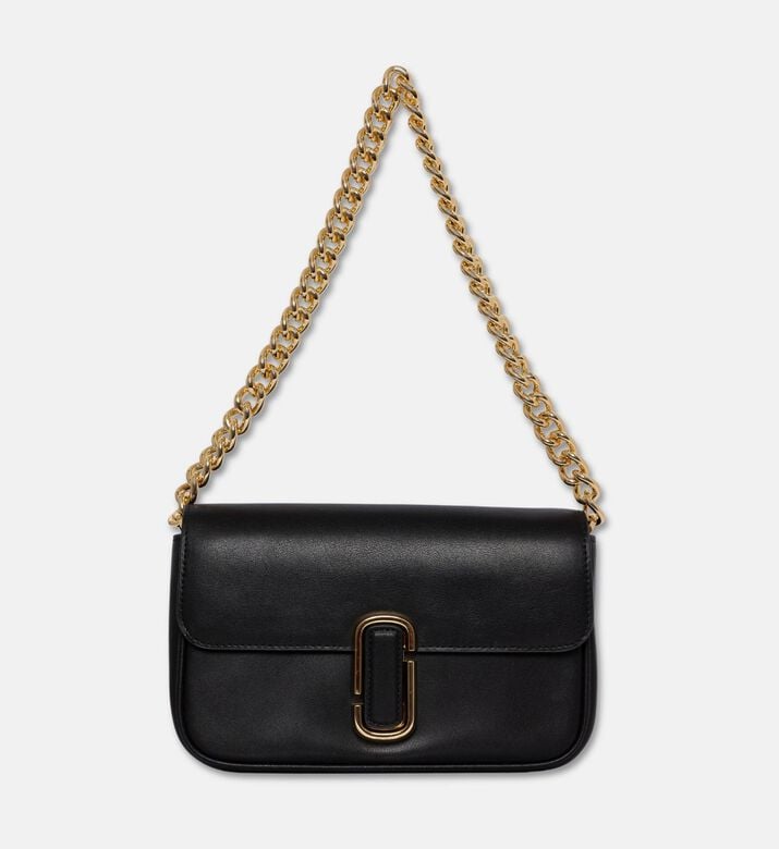 Marc Jacobs Monogram Leather Shoulder Bag, Black, Packshot View