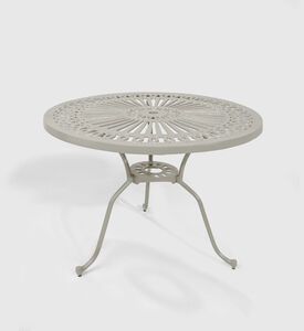 Home Deco and More Bistro Dining Table With 4 Chairs Off White, Packshot View