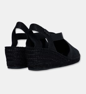 Toni Pons Triton-7bk Shimmery Cotton Blend High-wedge Espadrille, Packshot View