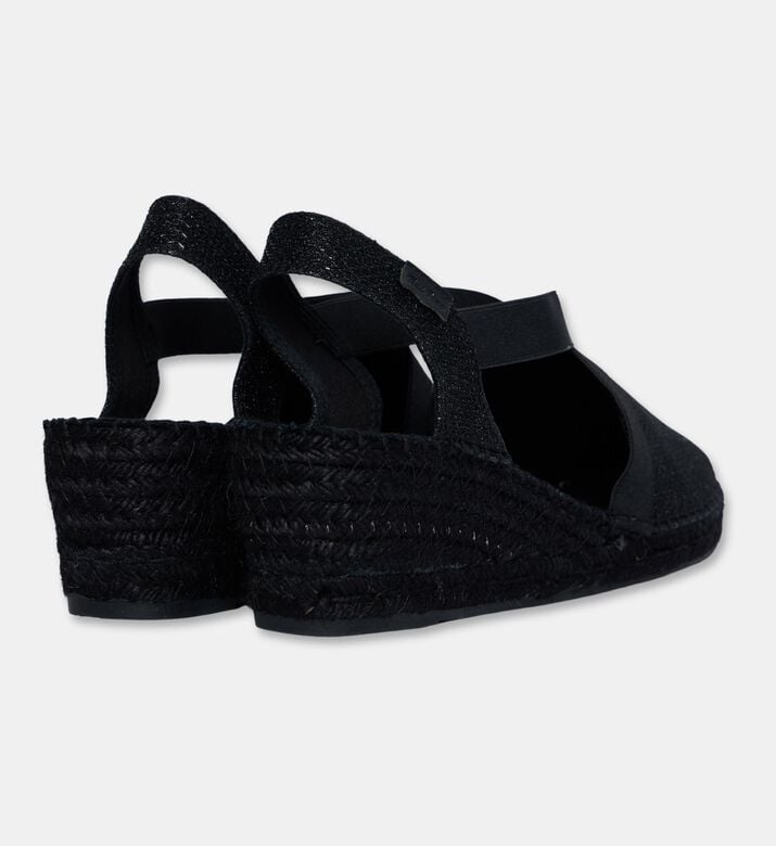 Toni Pons Triton-7bk Shimmery Cotton Blend High-wedge Espadrille, Packshot View