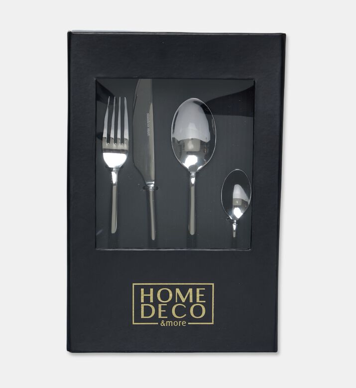 Home Deco and More Stainless Steel 18/0 24-piece Cutlery Set, Packshot View