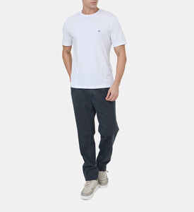 تيشيرت قطن بأكمام قصيرة بشعار العلامة