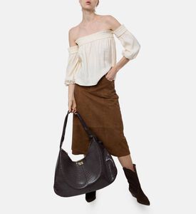 Ba and Sh Off-shoulder Regular-fit Blouse, Model View
