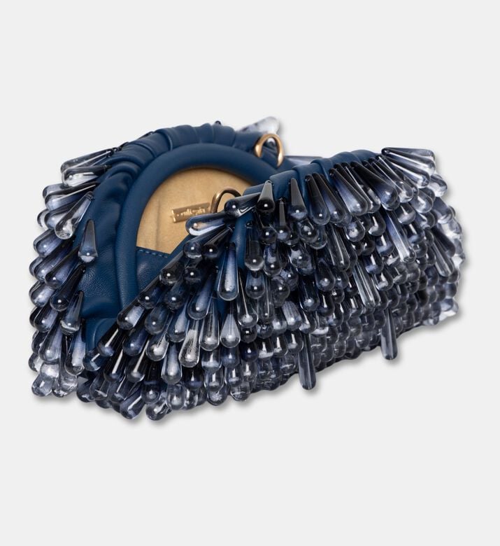 Cult Gaia Jaala Nano Beaded Clutch, Teal, Packshot View