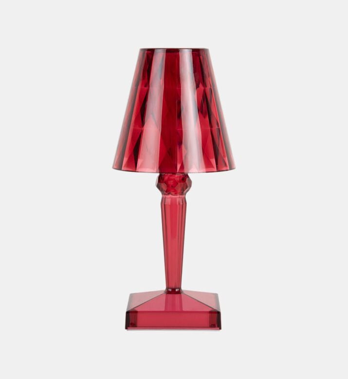 Leitmotiv Gem Geometric Table Lamp, Red, Packshot View