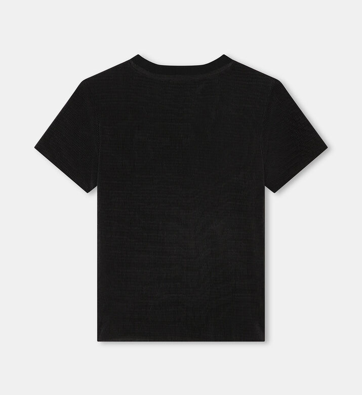 تيشيرت بطبعة لوغو مضلع للبنات