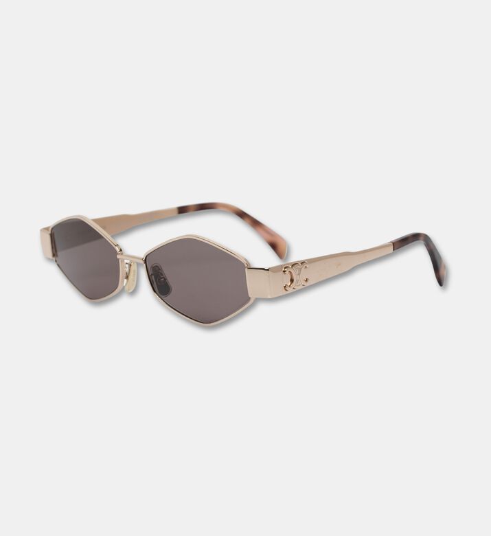 Celine Sunglass Geometric, Gold, Packshot View