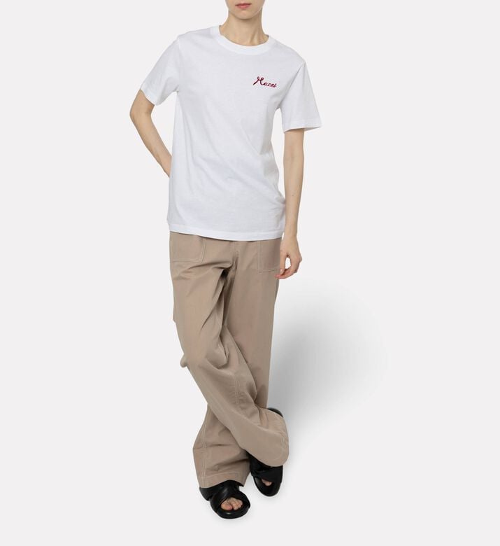 Marni Logo-print Short-sleeve T-shirt, Model View