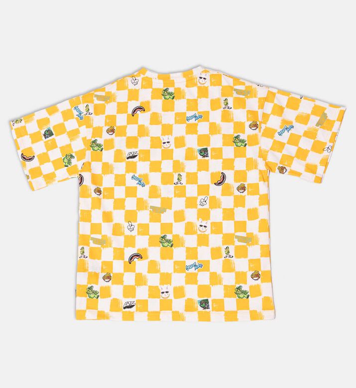 Vanquish Characters Checkered Over T-shirt