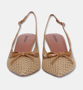 Lola Cruiz Liana Rafia Strap Sandals, Light-brown, Eu-41, Packshot View