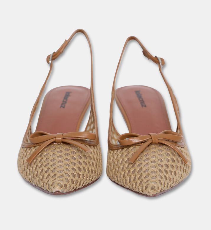 Lola Cruiz Liana Rafia Strap Sandals, Light-brown, Eu-41, Packshot View