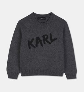 Karl Lagerfeld Logo Wool-blend Sweater, Packshot View
