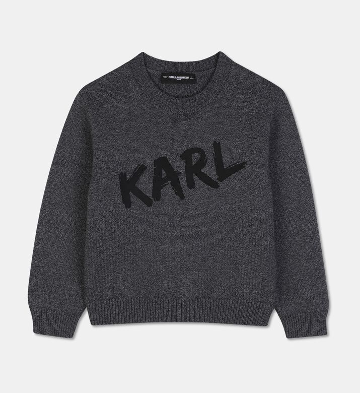 Karl Lagerfeld Logo Wool-blend Sweater, Packshot View