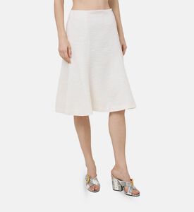 تنورة ريلم متوسطة الطول واسعة