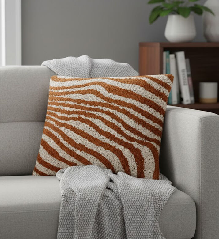 Home Deco and More Dune Cotton Rectangular Cushion, Packshot View