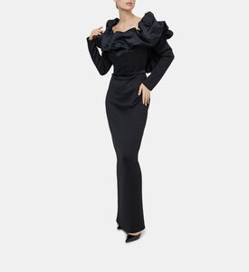 Ruffled Off-shoulder Puffy Dress