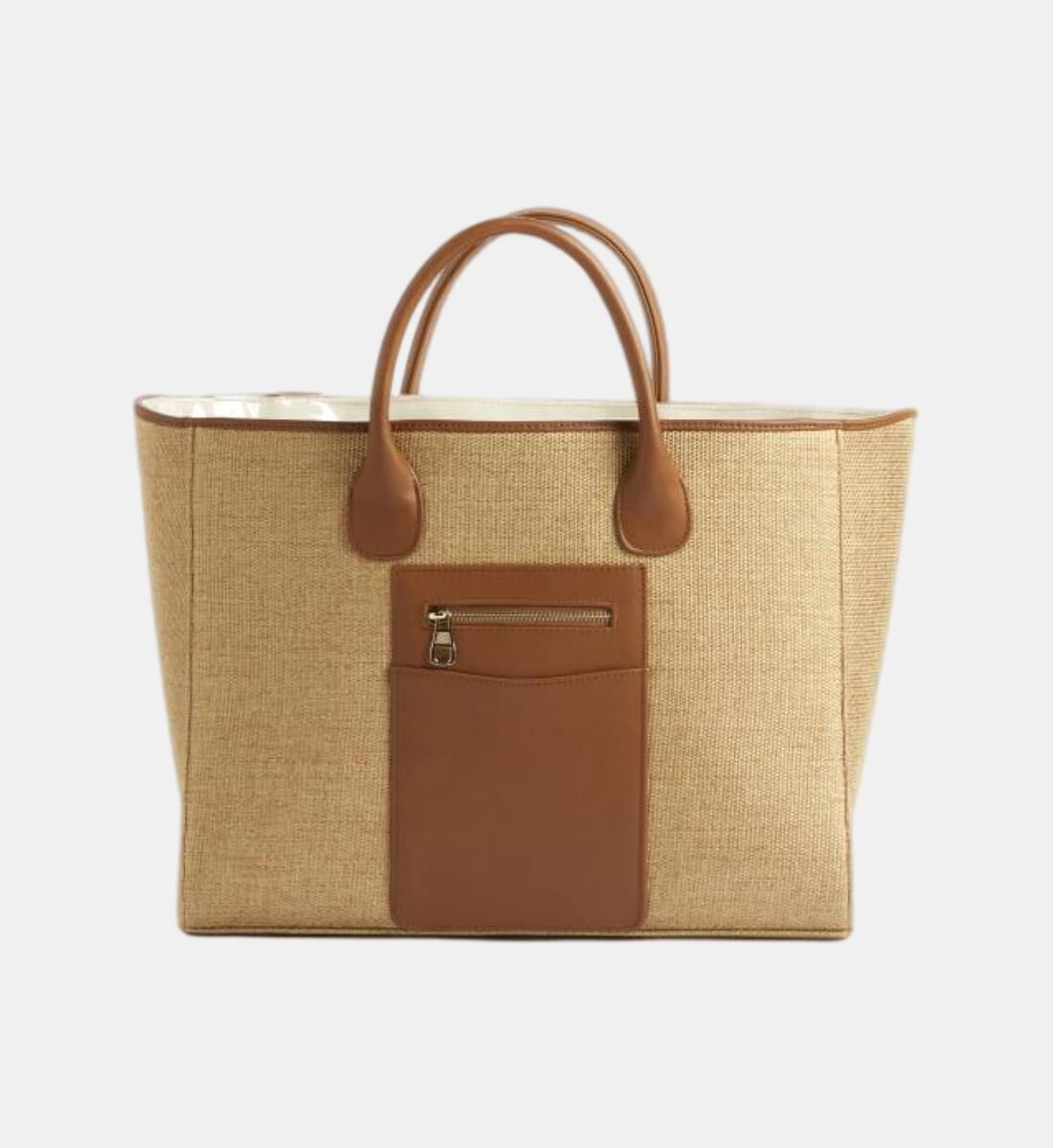 Canvas leather cheap bag