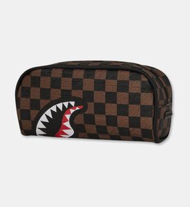 Sprayground Checkered Pattern Pencil Bag, Packshot View