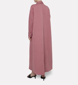 Dalia Al Azem Gold-leaf Appliques Maxi Shirt Dress, Model View