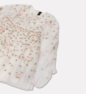 Needle & Thread Dress Bloom, White, 6y, Packshot View