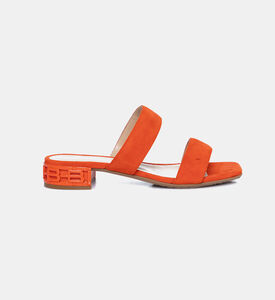 شبشب بأشرطة من جلد السويد