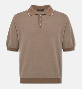 Slowear Textured Short-sleeve Polo Sweater, Packshot View