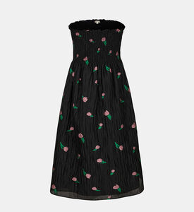 فستان ميدي بنقشة أزهار