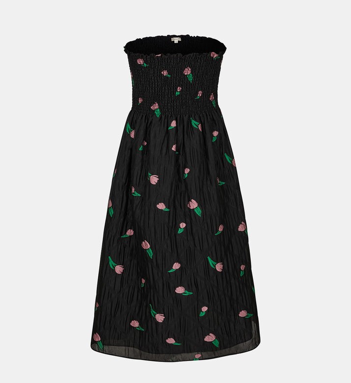 فستان ميدي بنقشة أزهار