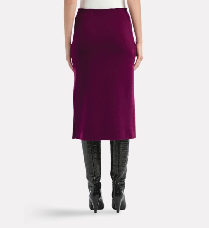 Luisa Spagnoli Madis Side Slit Elasticated Waist Midi Skirt, Model View