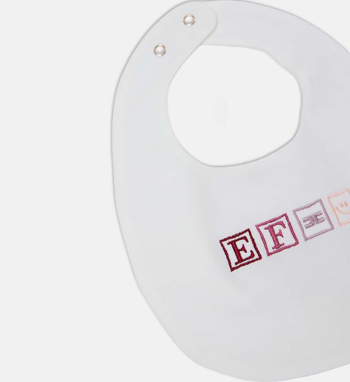 Logo-embroidery Snap Closure Bib