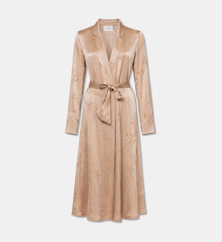Forte-Forte Jacquard Belted Wrap Dress, Packshot View