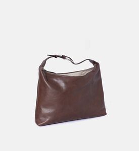 حقيبة كتف جلد بشكل وسادة