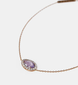 سوار من الأحجار الذهبية الملونة