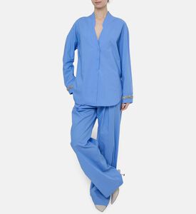 Forte-Forte Rhinestone-embellished Long-sleeve Shirt, Model View