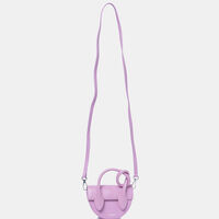 Leather Mini Pretzel Handbag 15 X 17 X 7.5 Cm