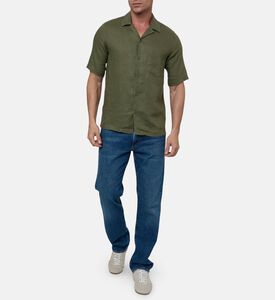 Samsoe Short-sleeve Button-up Shirt, Model View