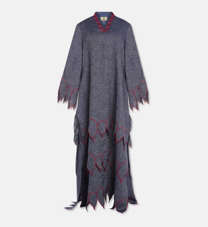 Savanna Contrast Topstitching Kaftan, Packshot View