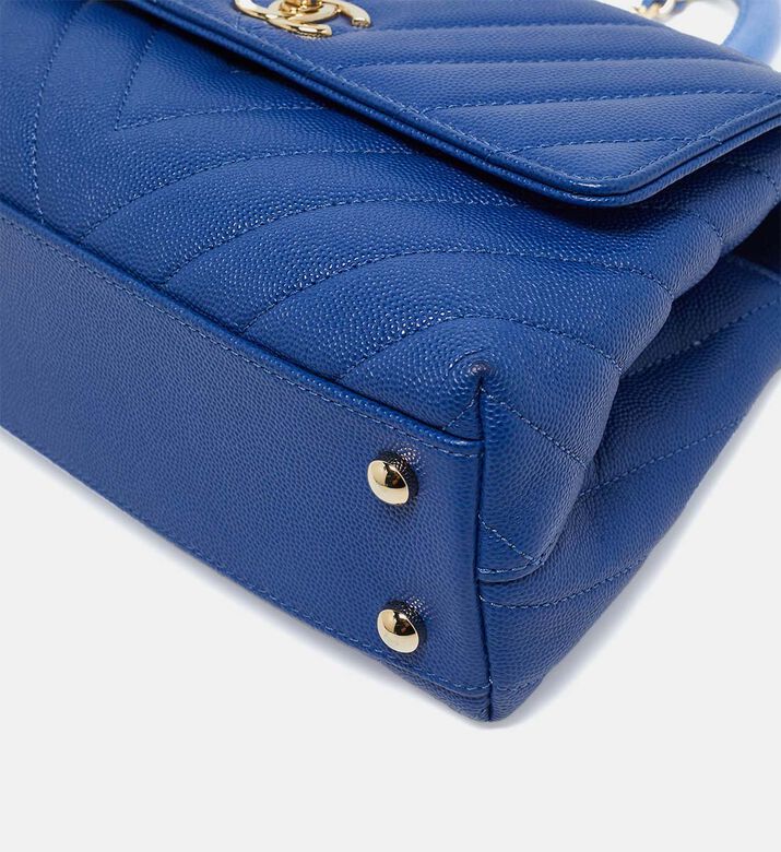 Chanel Chanel Chevron Caviar Leather Mini Coco Top Handle Bag Preowned, Packshot View Chanel Chanel Chevron Caviar Leather Mini Coco Top Handle Bag Preowned, Packshot View