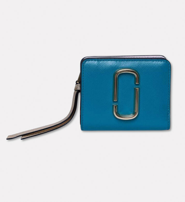 Marc Jacobs The Snapshot Mini Compact Wallet, Blue, Packshot View