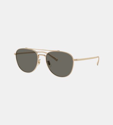 Pilot Full-rim Metal Sunglasses 55